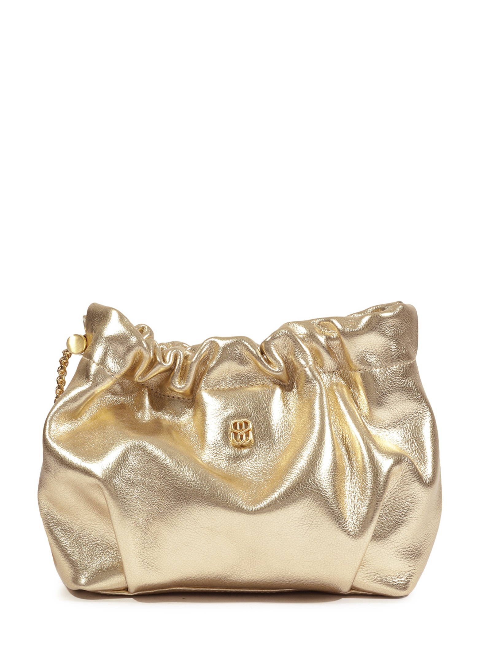 Bolsa Feminina Gwen Pequena Couro Dourado Schutz