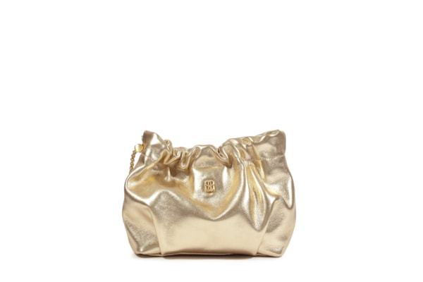Bolsa Feminina Gwen Pequena Couro - Dourado