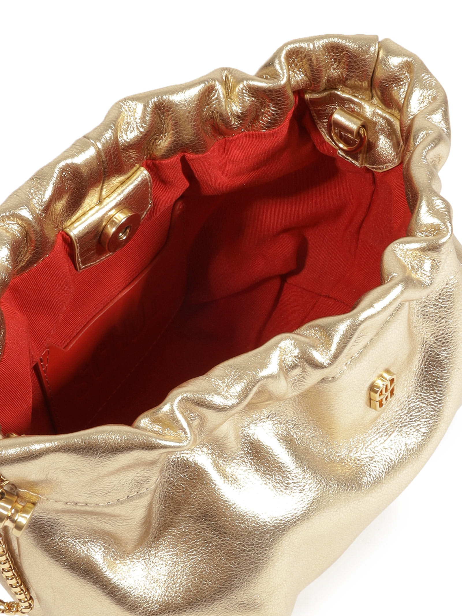 Bolsa Feminina Gwen Pequena Couro Dourado Schutz
