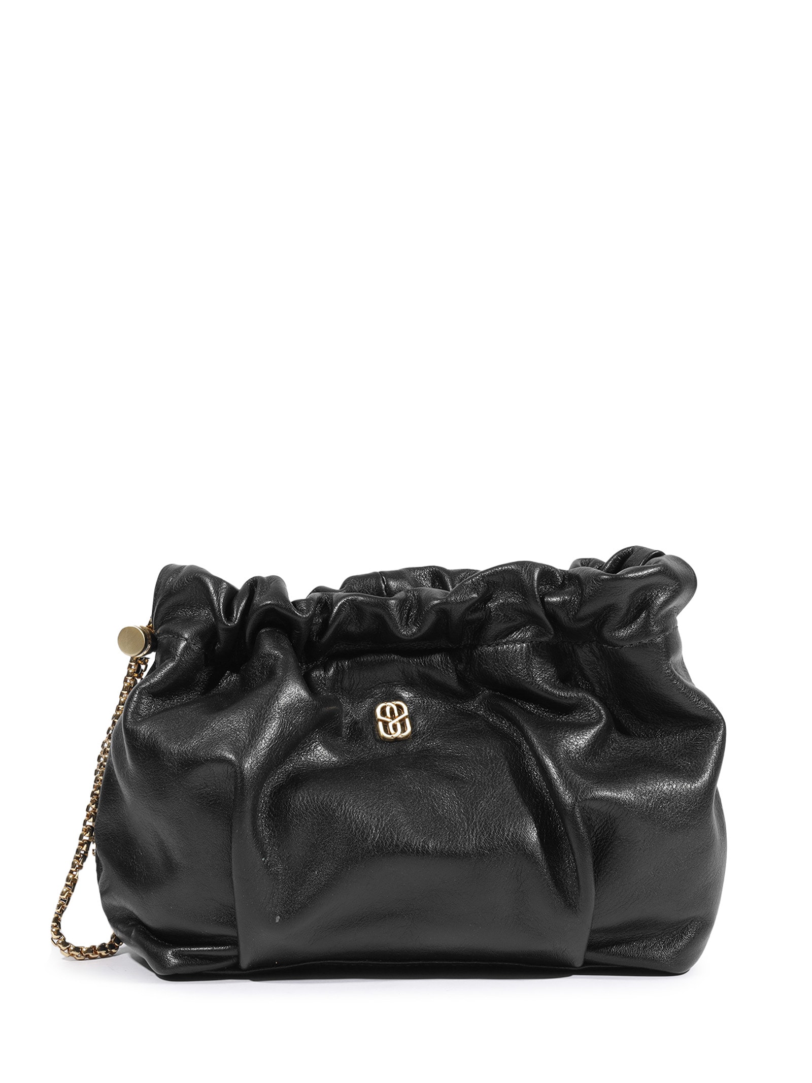 Bolsa Feminina Gwen Pequena Couro Preto Schutz