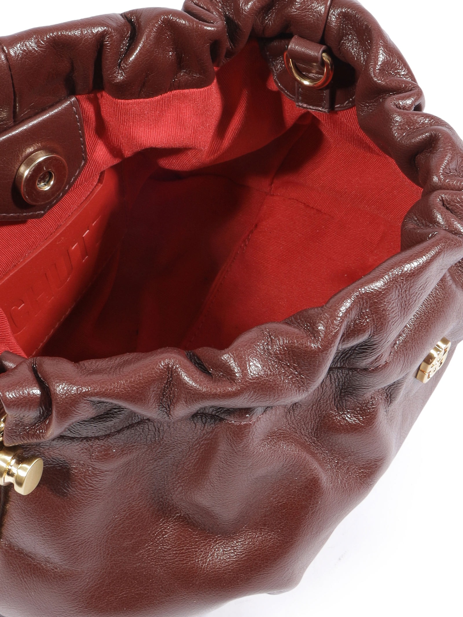 Bolsa Feminina Gwen Pequena Couro Vermelho Schutz
