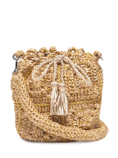 Bolsa Feminina Hexagonal Canto – Bege