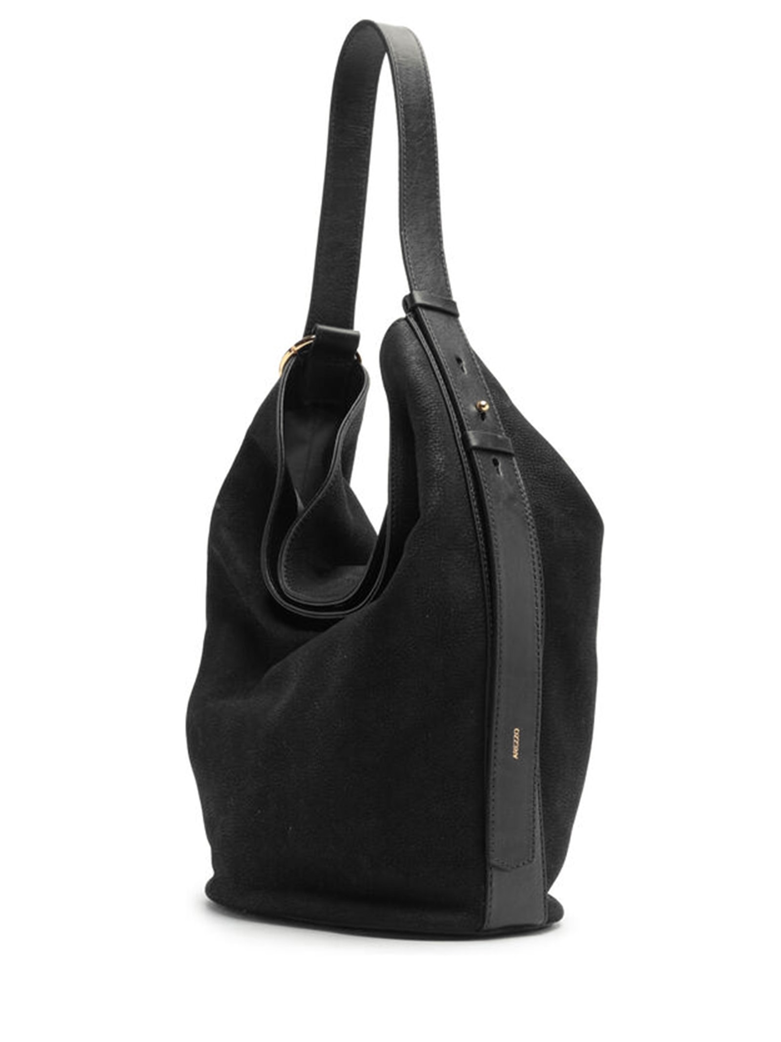 Bolsa Feminina Hobo Acamurçada Grande Bag Charm Preto Arezzo
