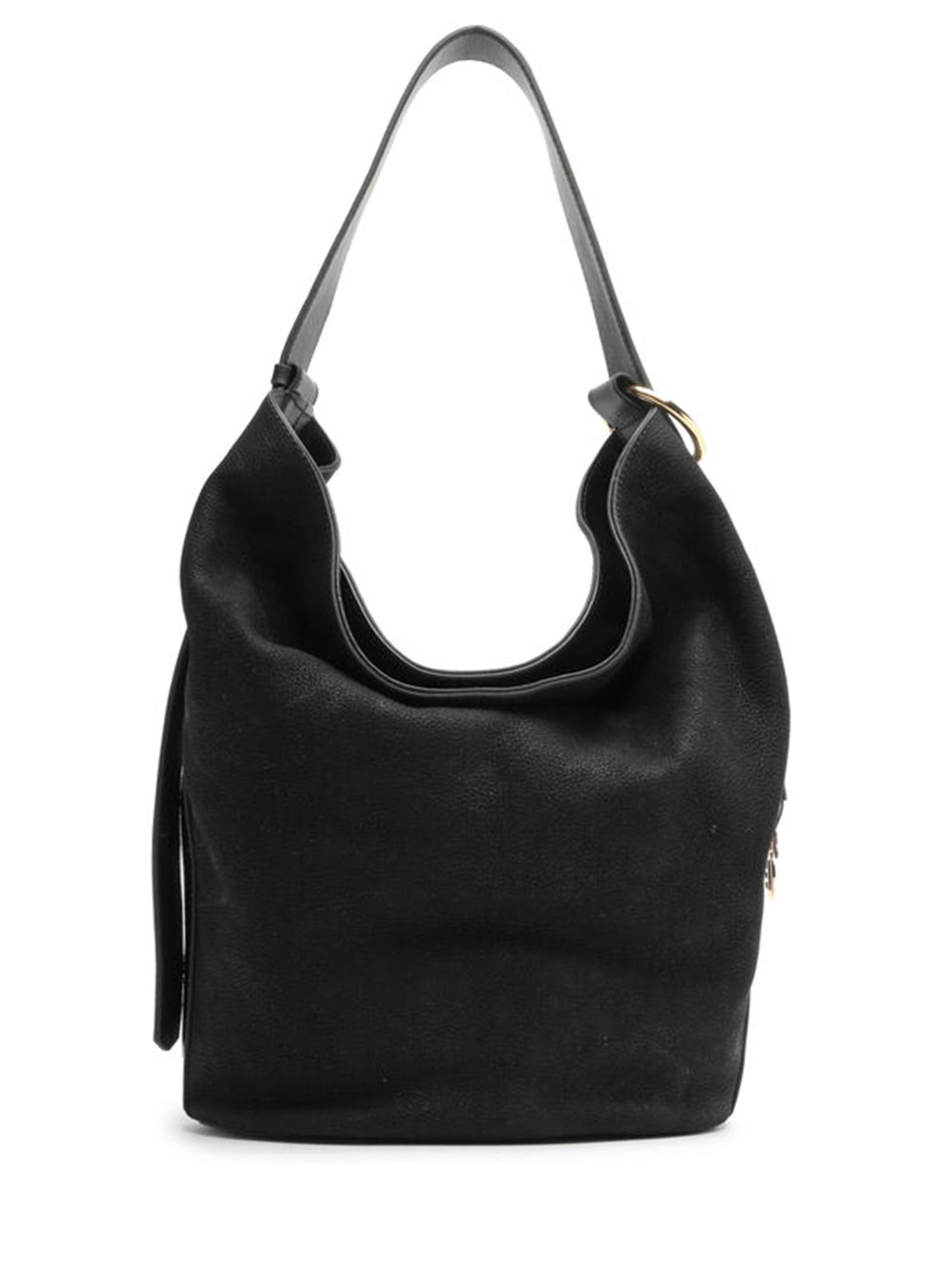 Bolsa Feminina Hobo Acamurçada Grande Bag Charm Preto Arezzo