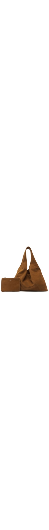 Bolsa Feminina Hobo Acamurçada - Marrom