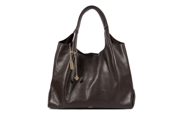 Bolsa Feminina Hobo Agnes Couro - Marrom