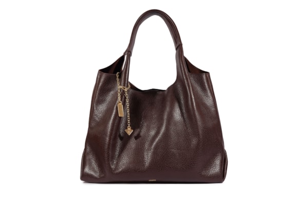 Bolsa Feminina Hobo Agnes Couro - Marrom