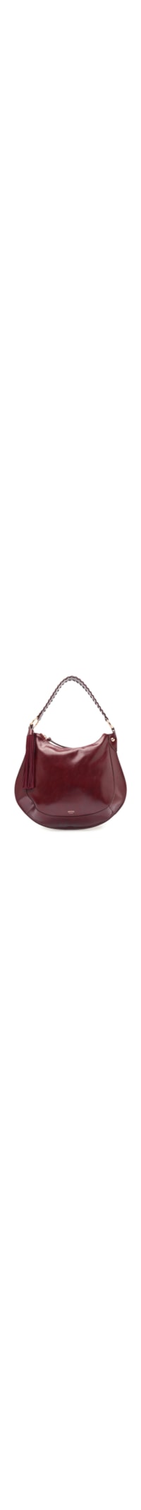 Bolsa Feminina Hobo Bordô Grande Barbicacho - Vinho