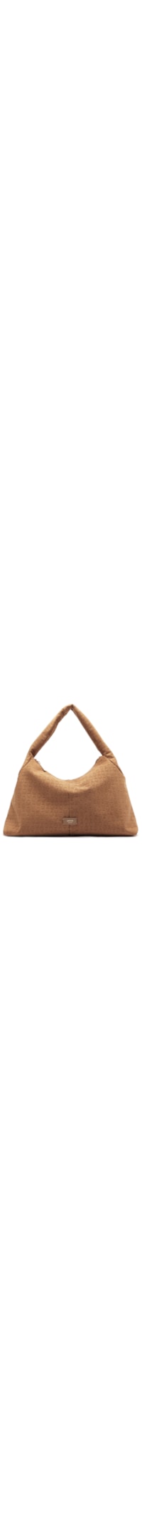 Bolsa Feminina Hobo Camurça Tressê Grande - Marrom
