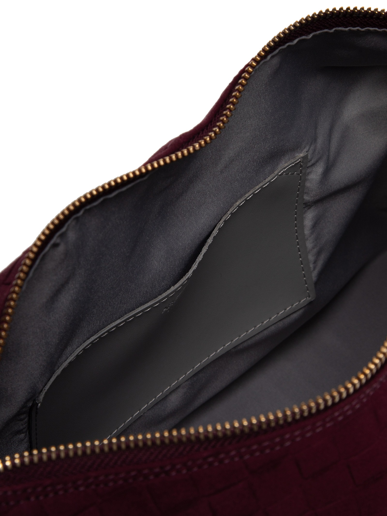 Bolsa Feminina Hobo Camurça Tressê Grande Vermelho Arezzo