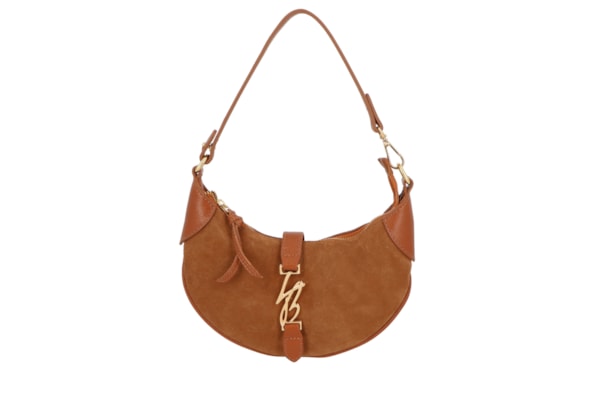 Bolsa Feminina Hobo Camurça Viena - Marrom
