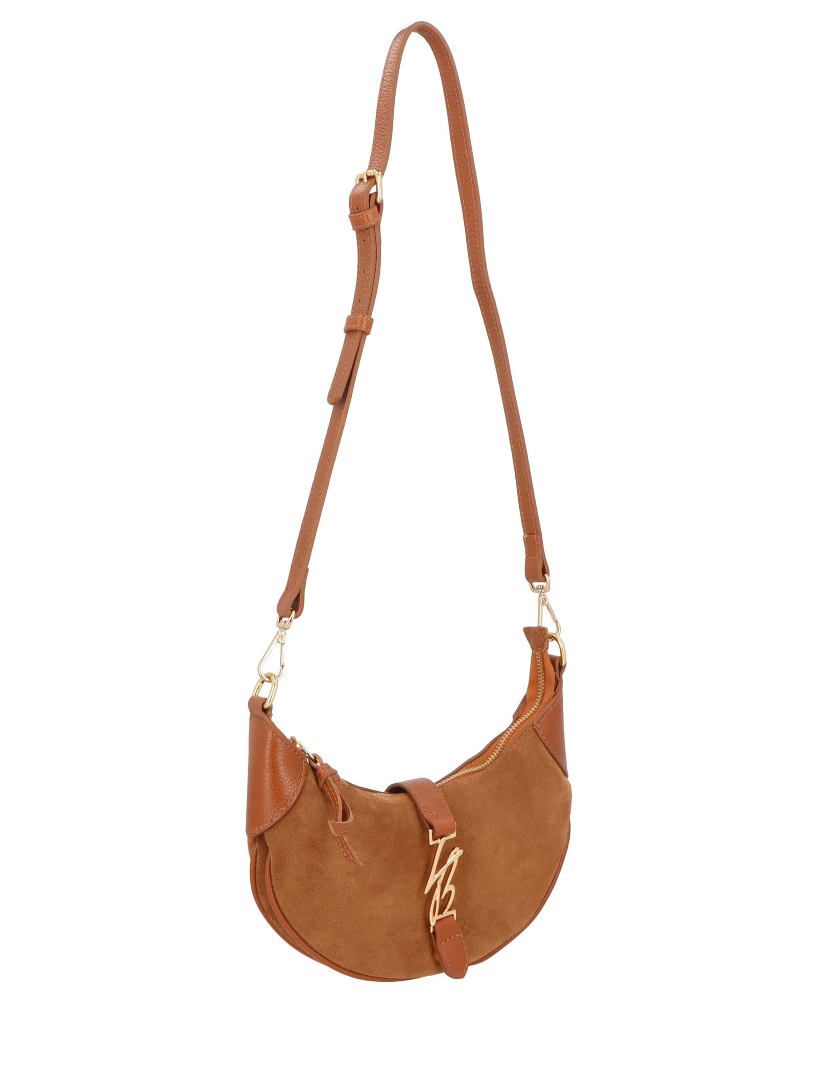 Bolsa Feminina Hobo Camurça Viena Marrom Luiza Barcelos