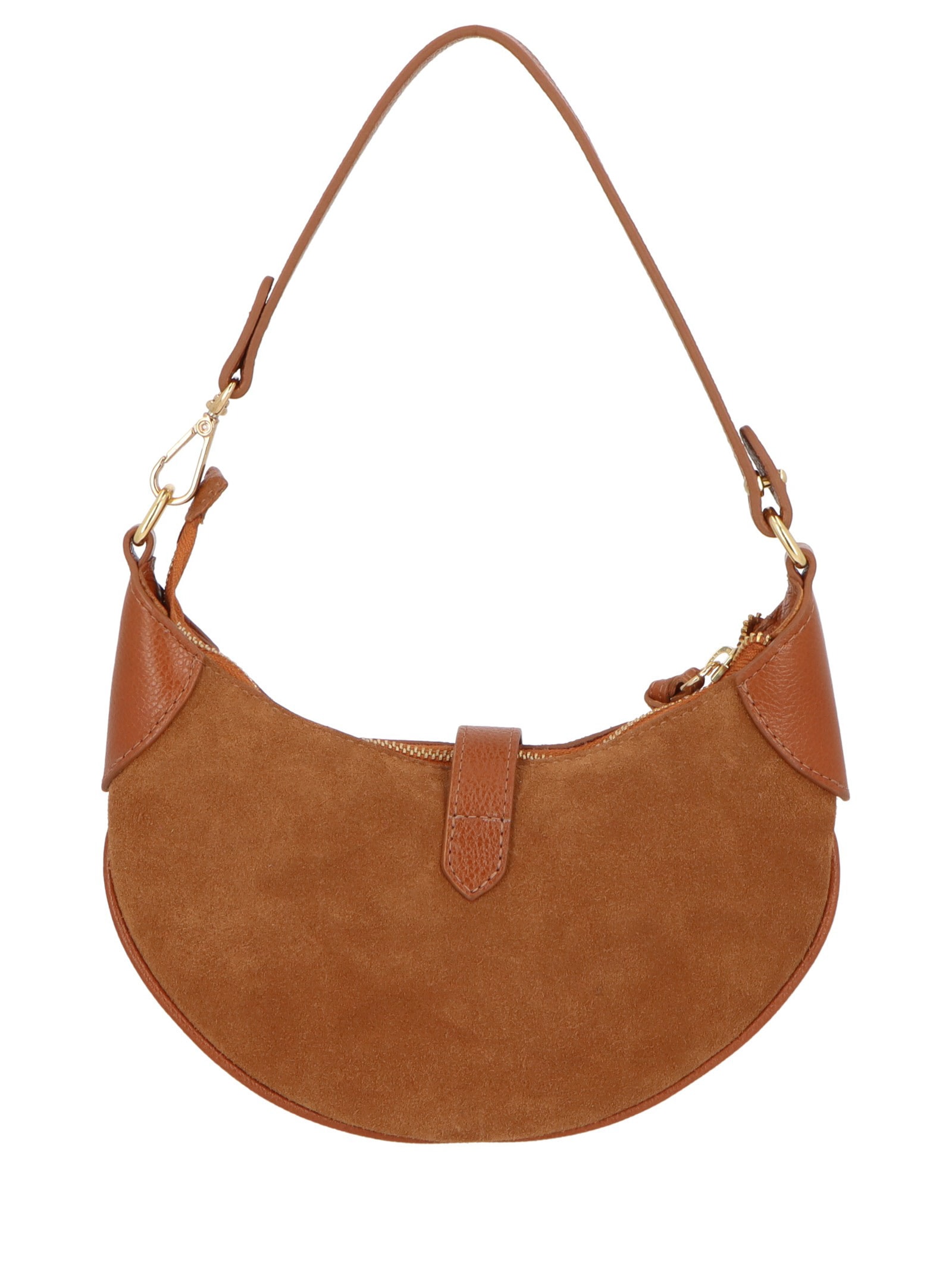 Bolsa Feminina Hobo Camurça Viena Marrom Luiza Barcelos
