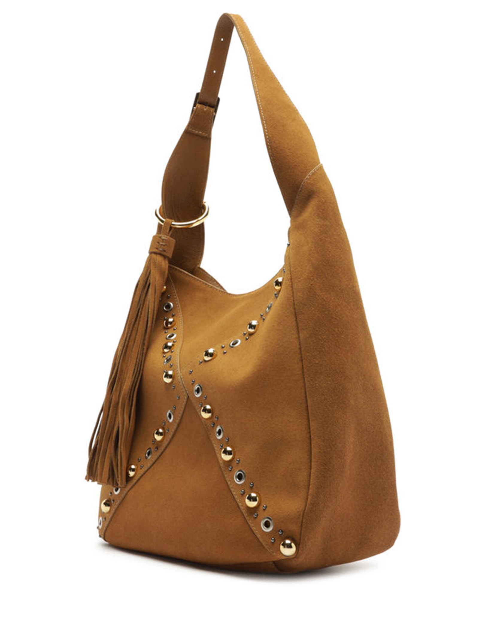 Bolsa Feminina Hobo Couro Becca Grande Marrom Arezzo