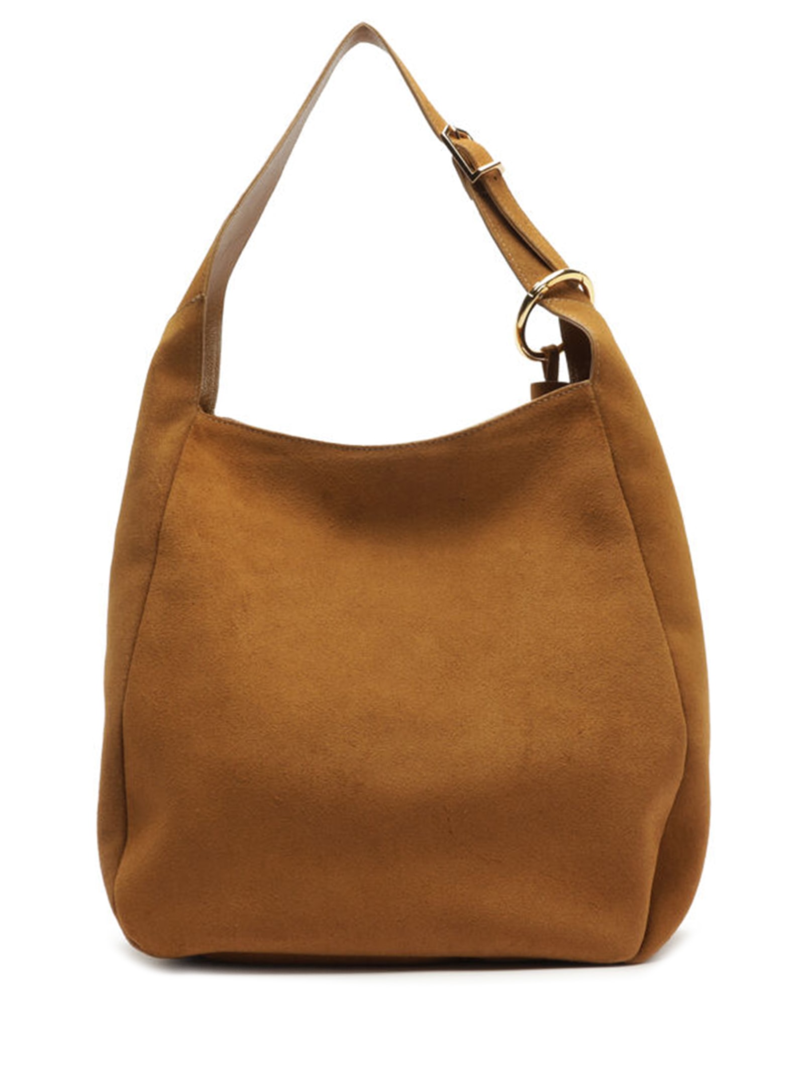 Bolsa Feminina Hobo Couro Becca Grande Marrom Arezzo