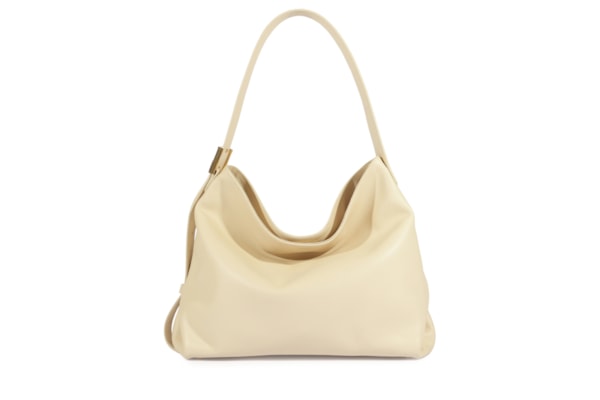 Bolsa Feminina Hobo Couro - Bege