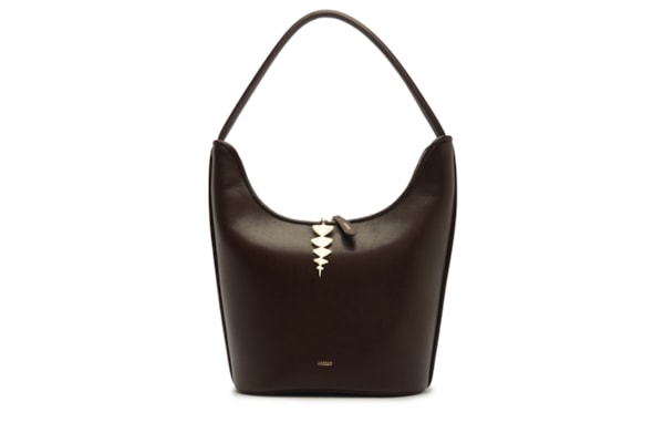 Bolsa Feminina Hobo Couro Grande - Marrom
