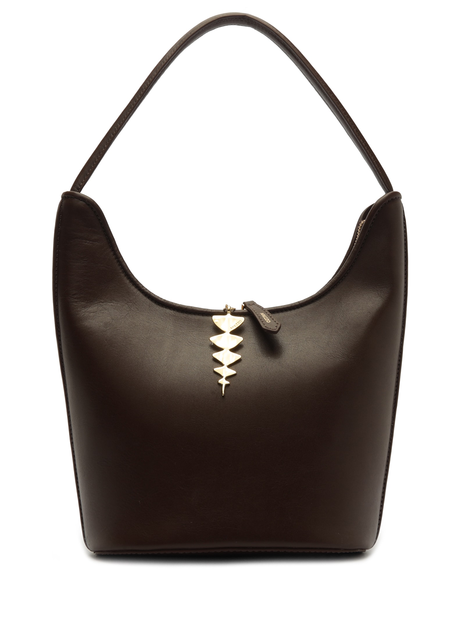 Bolsa Feminina Hobo Couro Grande Marrom Arezzo + Lenny Niemeyer