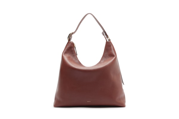 Bolsa Feminina Hobo Couro Grande - Marrom