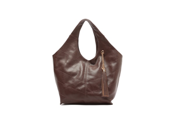 Bolsa Feminina Hobo Couro Grande - Marrom