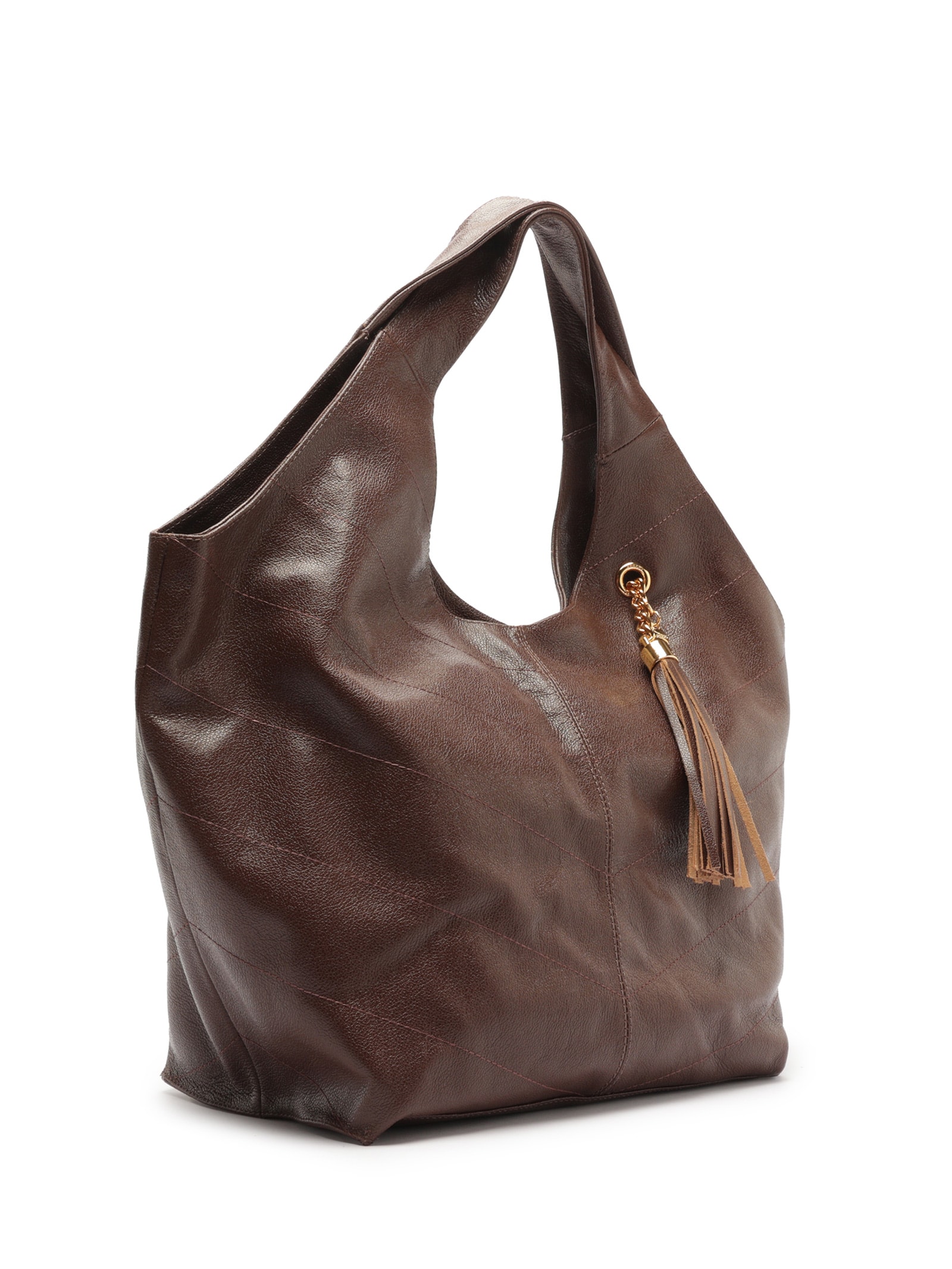 Bolsa Feminina Hobo Couro Grande Marrom Arezzo