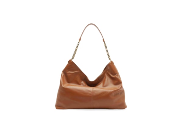 Bolsa Feminina Hobo Couro Grande - Marrom