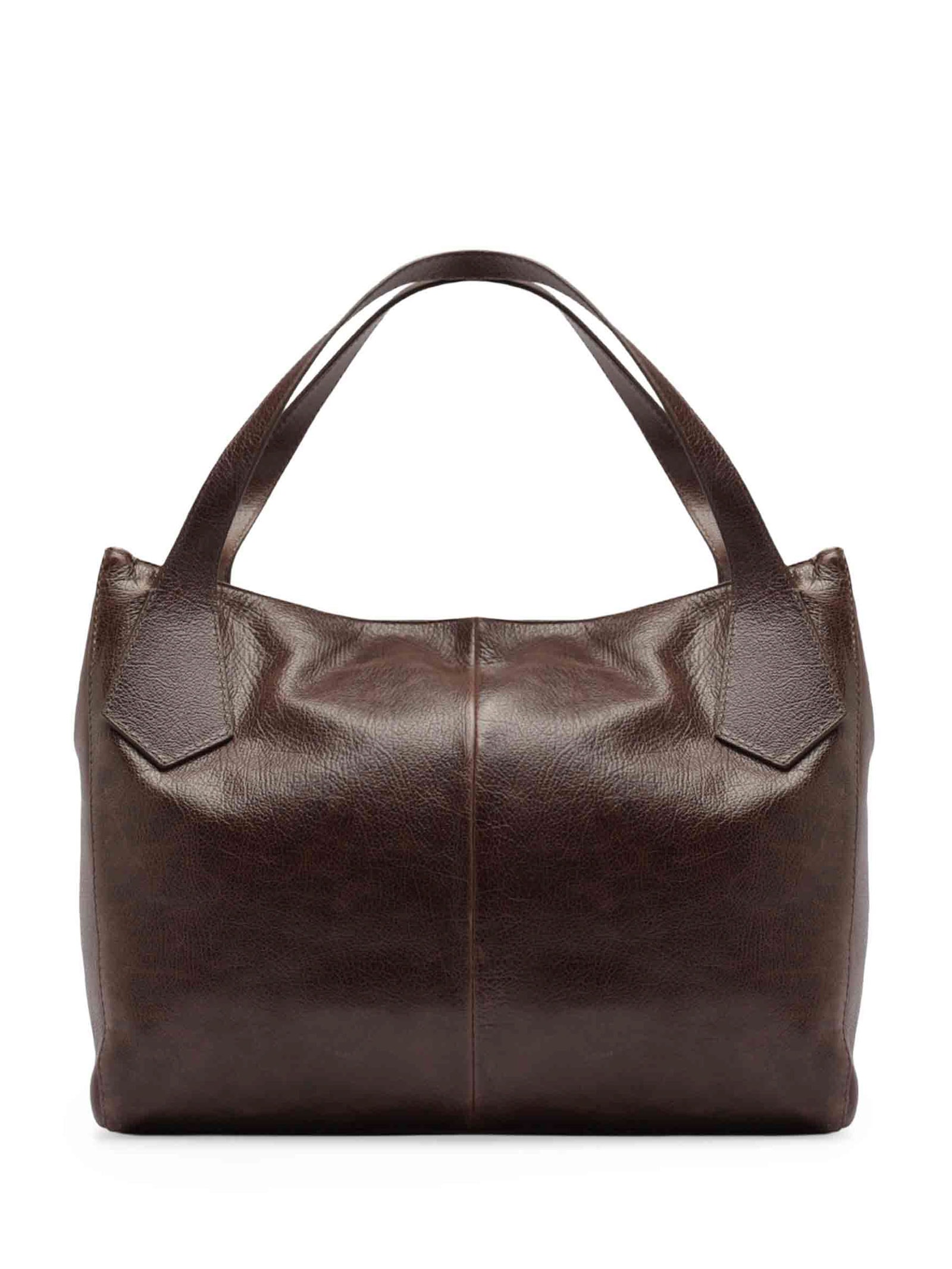Bolsa Feminina Hobo Couro Grande Metais Marrom Arezzo