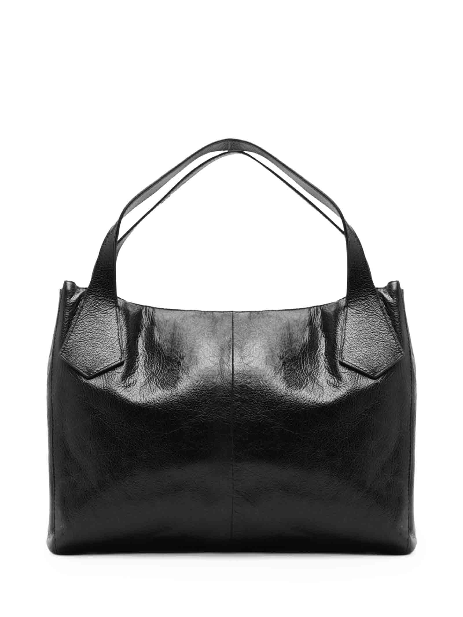 Bolsa Feminina Hobo Couro Grande Metais Preto Arezzo