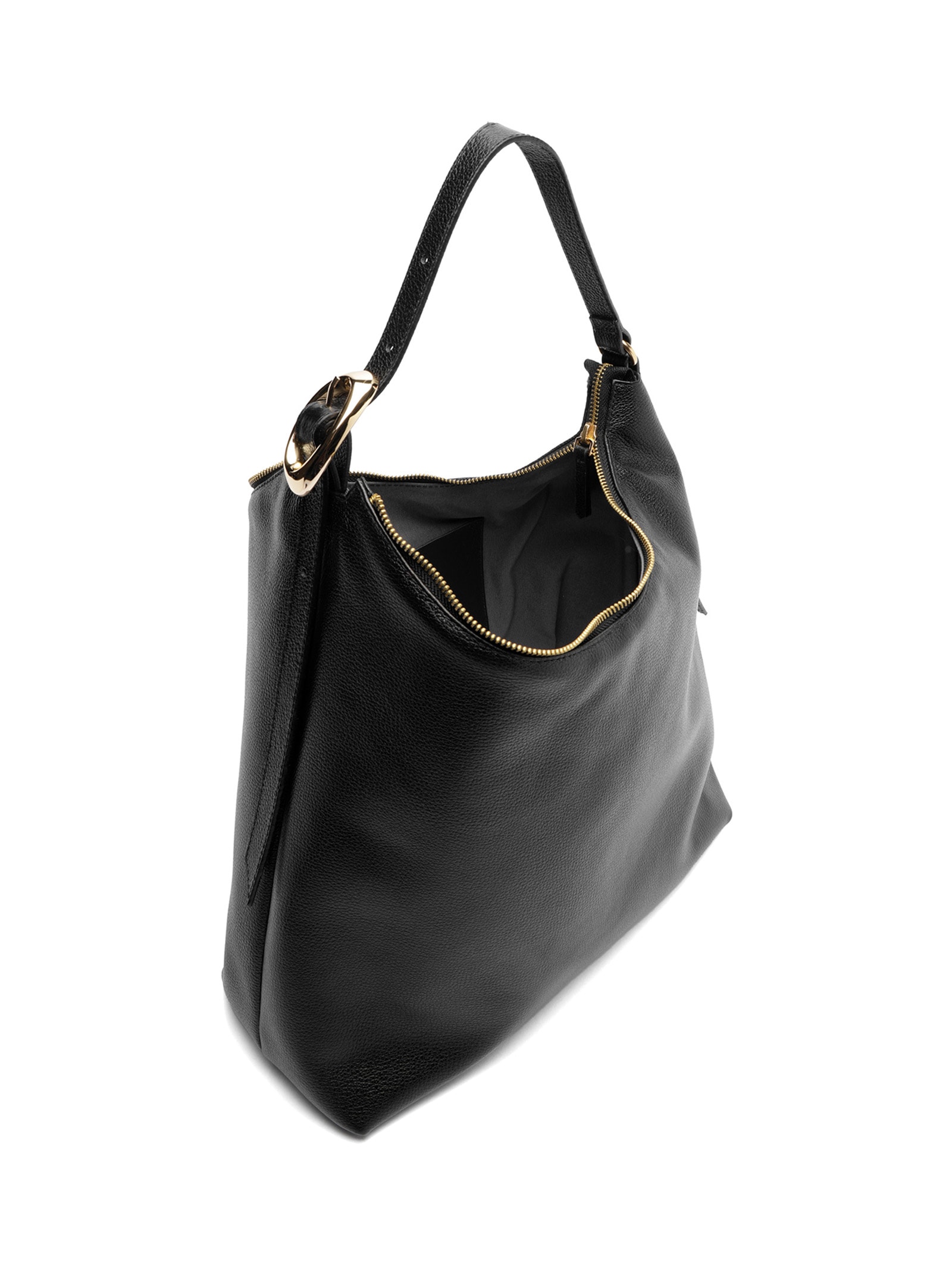 Bolsa Feminina Hobo Couro Grande Preto Arezzo