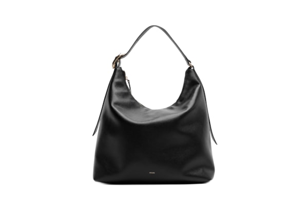 Bolsa Feminina Hobo Couro Grande - Preto
