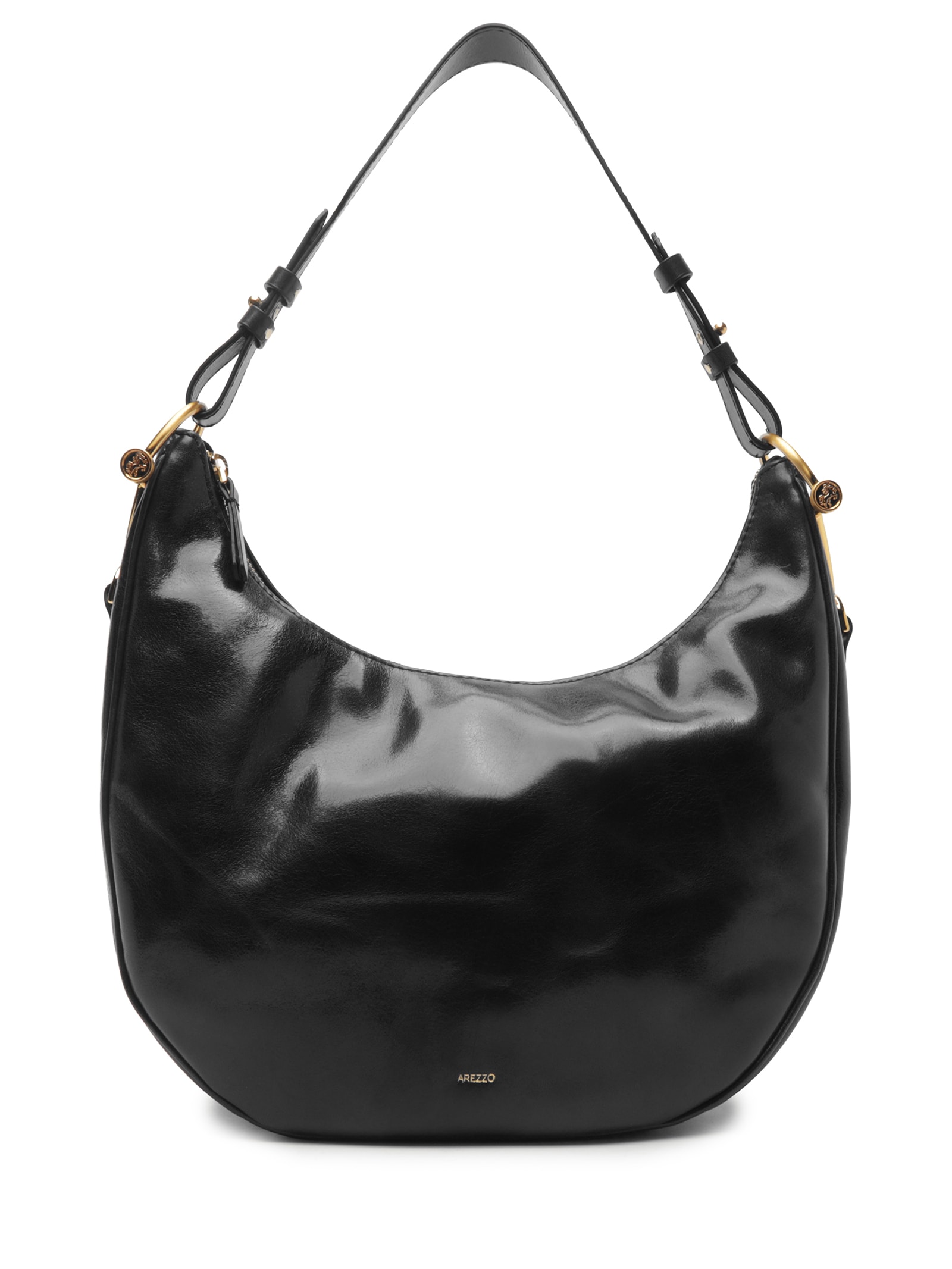 Bolsa Feminina Hobo Couro Grande Preto Arezzo