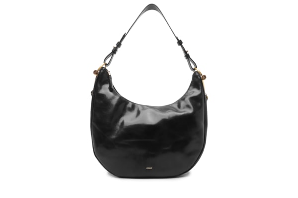 Bolsa Feminina Hobo Couro Grande - Preto