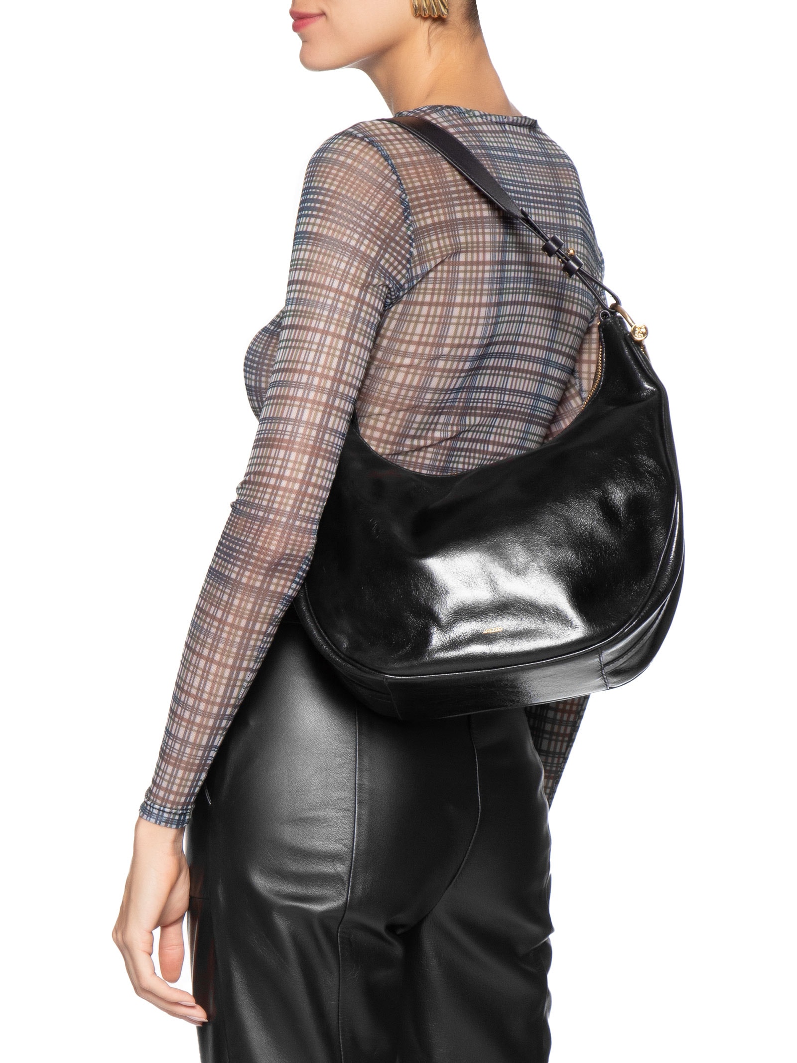 Bolsa Feminina Hobo Couro Grande Preto Arezzo