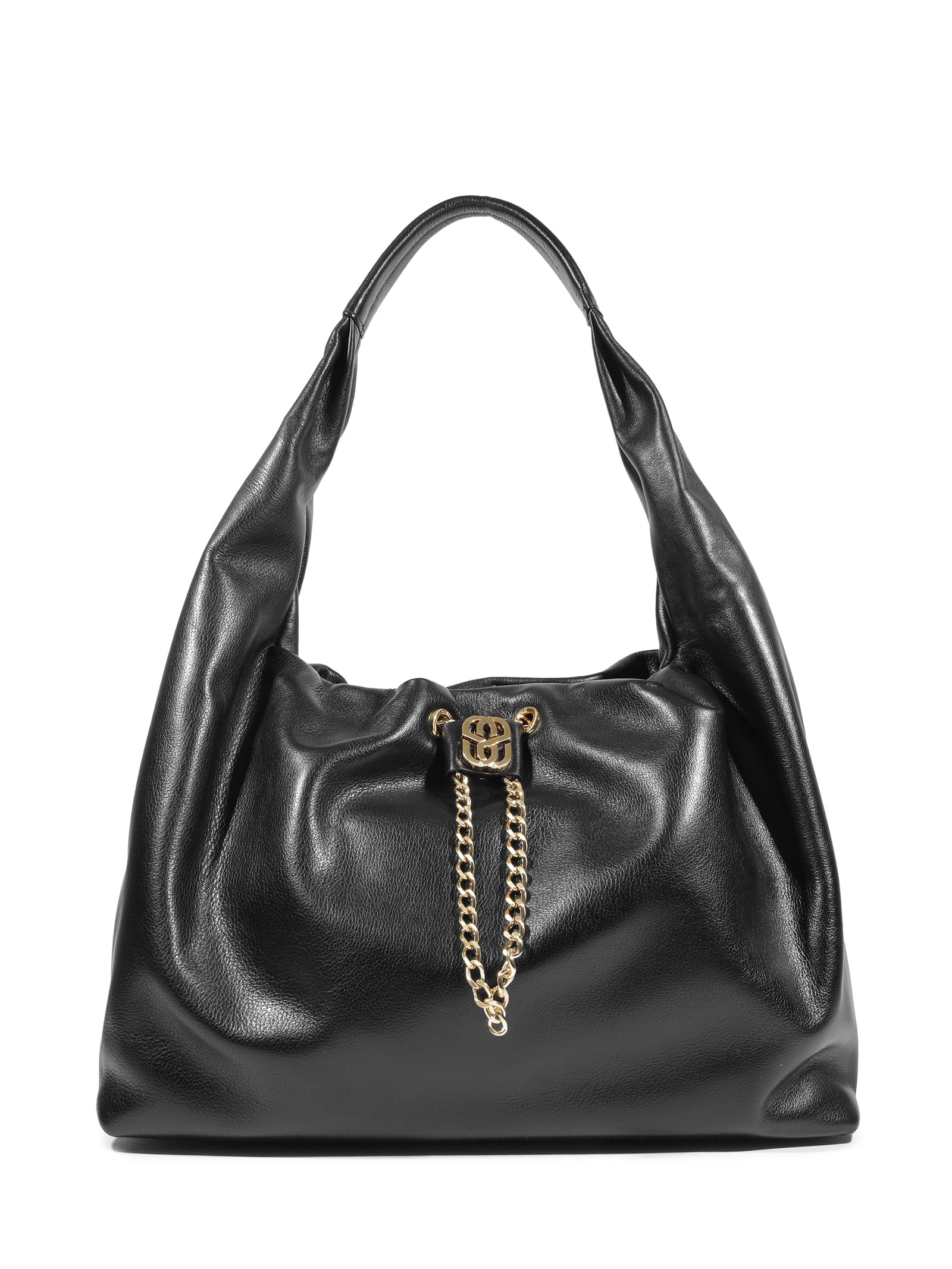 Bolsa Feminina Hobo Couro Grande Preto Schutz