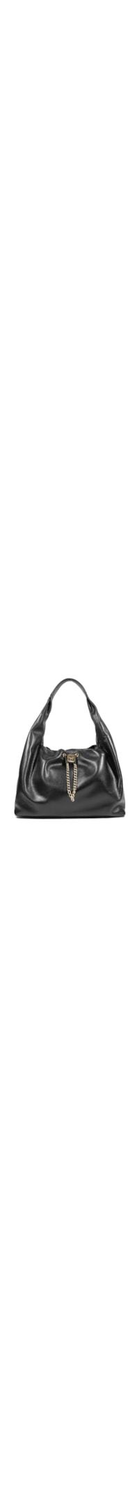 Bolsa Feminina Hobo Couro Grande - Preto