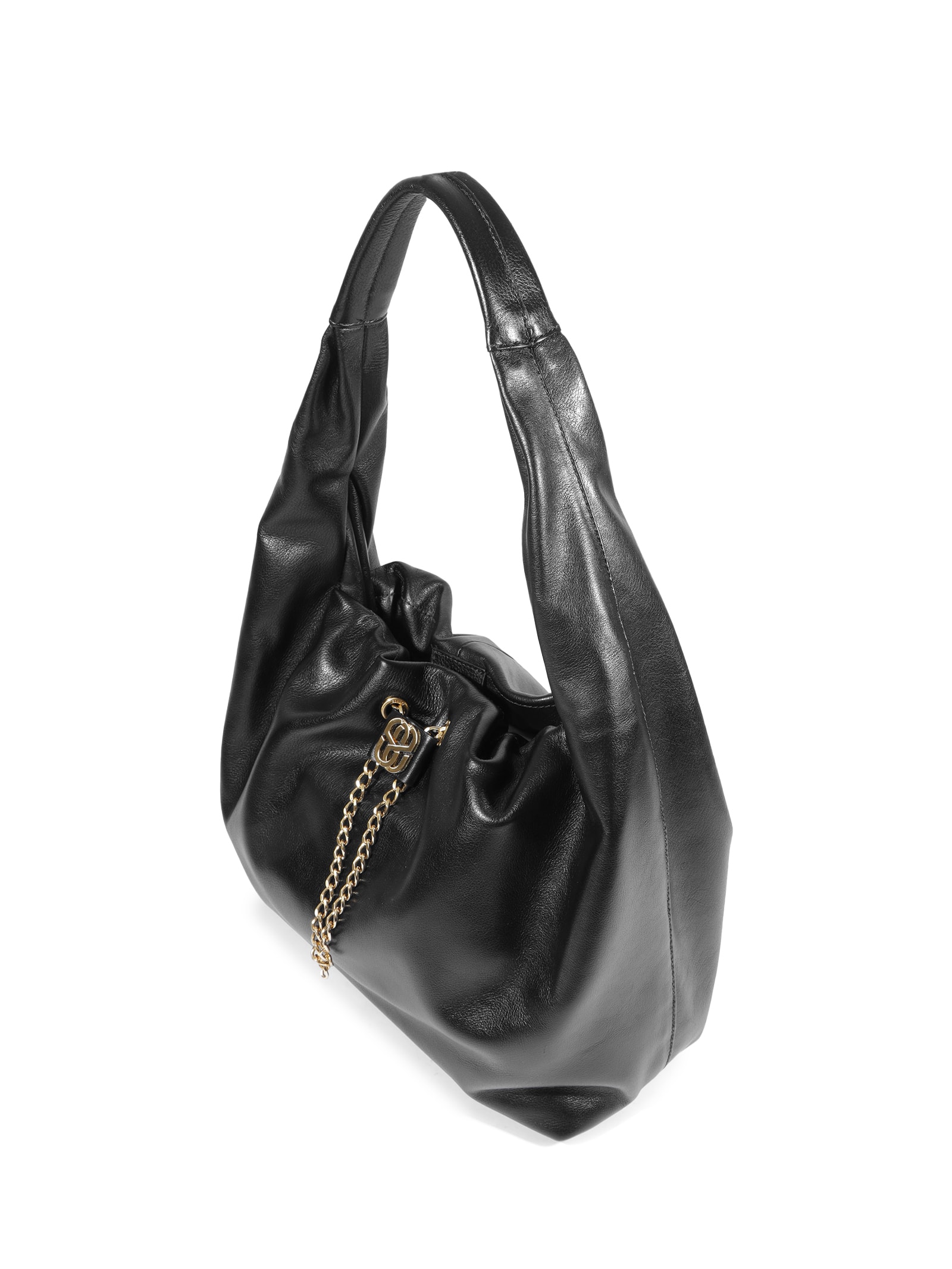Bolsa Feminina Hobo Couro Grande Preto Schutz