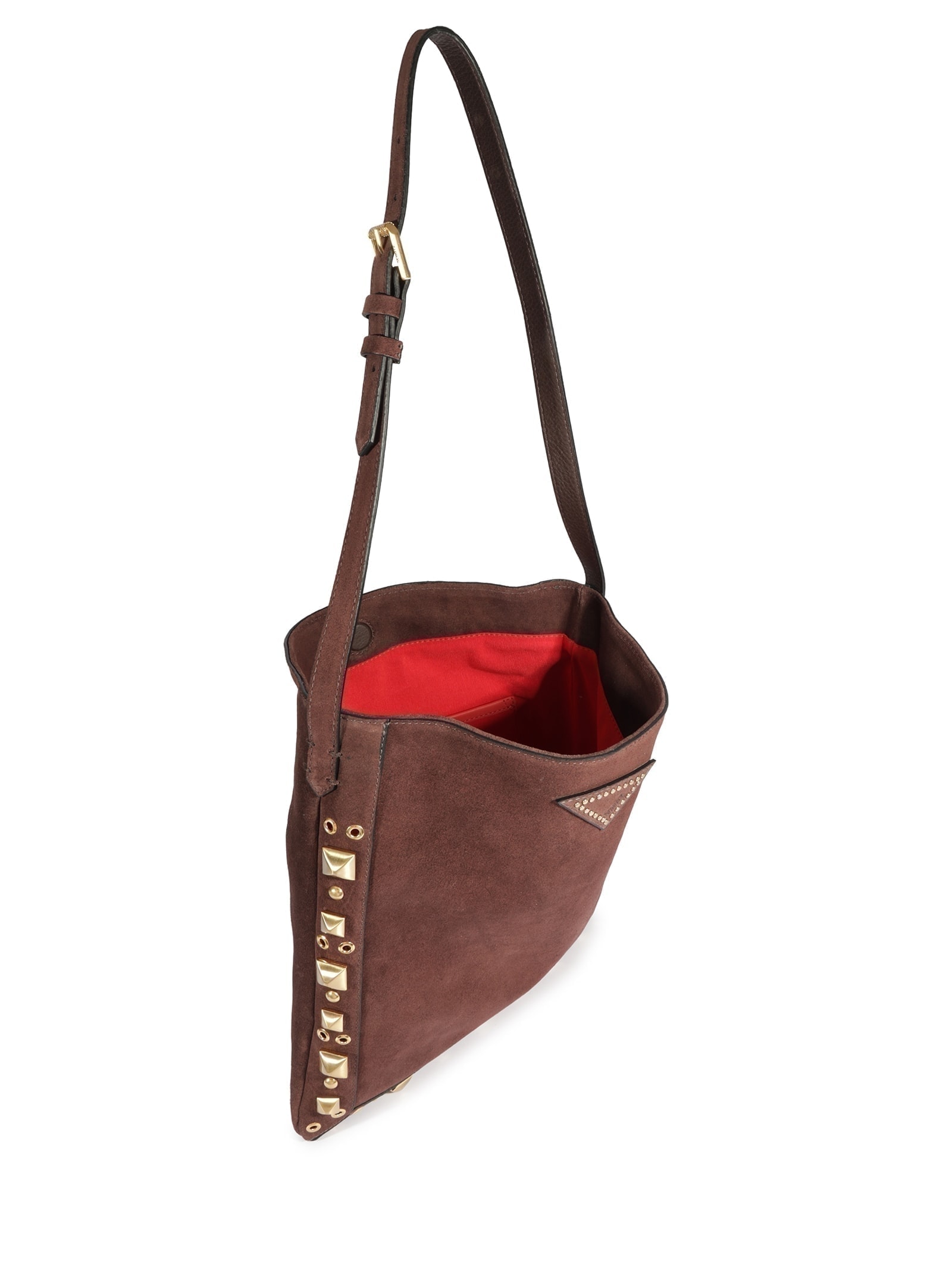 Bolsa Feminina Hobo Couro Marrom Schutz