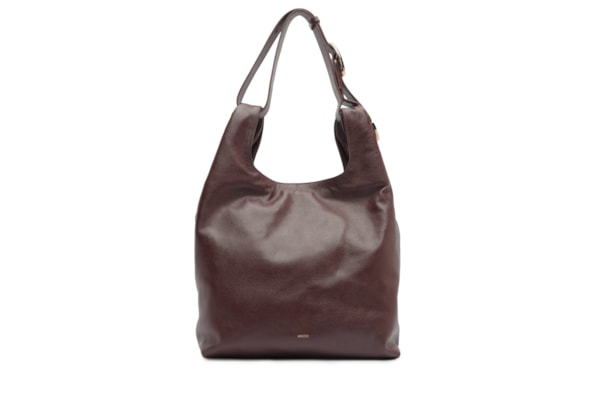 Bolsa Feminina Hobo Couro Média - Marrom