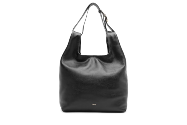 Bolsa Feminina Hobo Couro Média - Preto