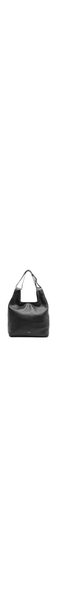 Bolsa Feminina Hobo Couro Média - Preto