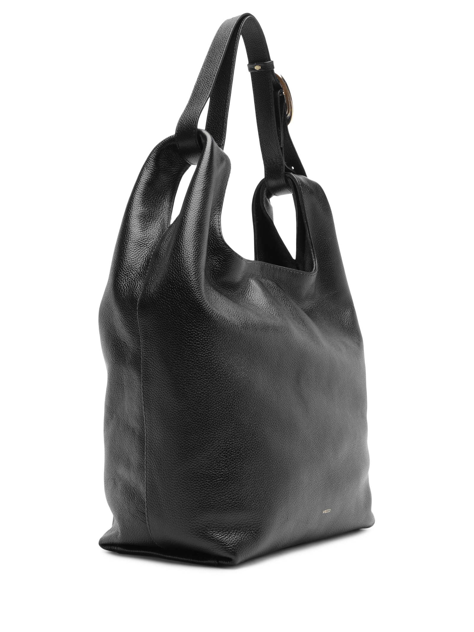 Bolsa Feminina Hobo Couro Média Preto Arezzo
