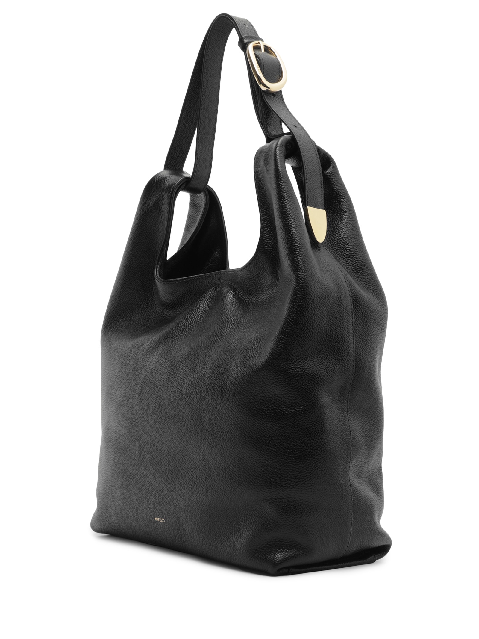Bolsa Feminina Hobo Couro Média Preto Arezzo