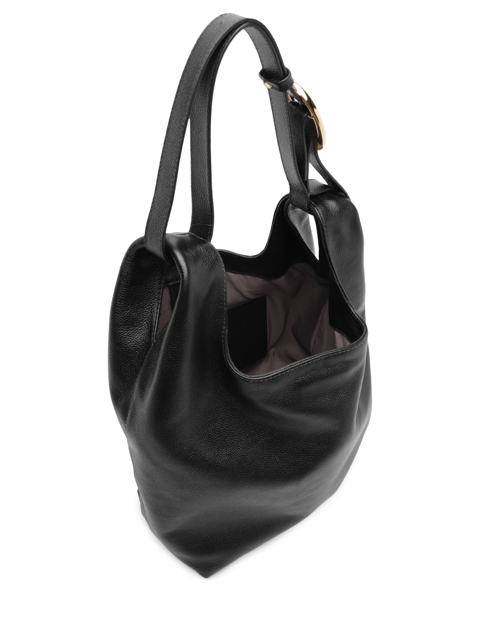 Bolsa Feminina Hobo Couro Média Preto Arezzo