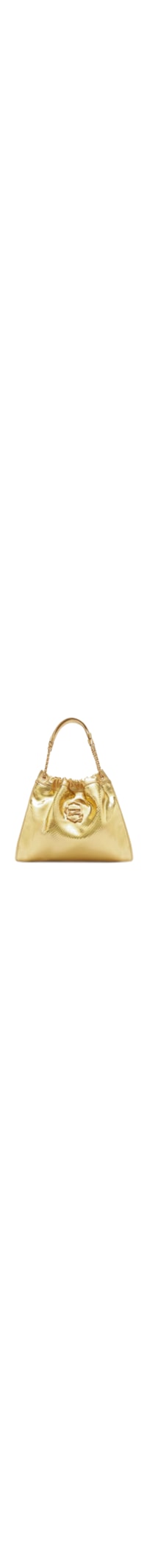 Bolsa Feminina Hobo Couro Snake Grande - Dourado