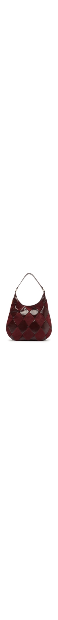 Bolsa Feminina Hobo de Couro Média Matelassê – Vermelho