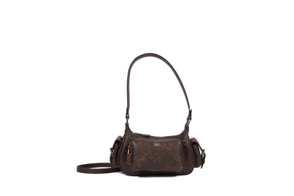 Bolsa Feminina Hobo Eddie Média Couro - Marrom