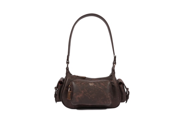 Bolsa Feminina Hobo Eddie Média Couro - Marrom
