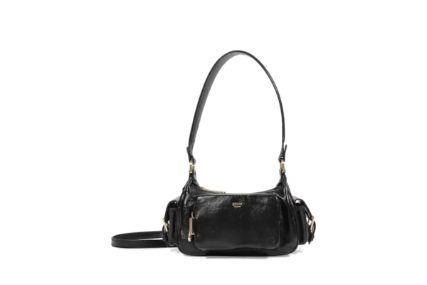 Bolsa Feminina Hobo Eddie Média Couro - Preto
