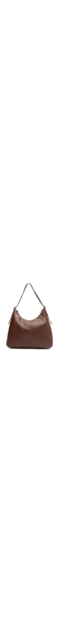Bolsa Feminina Hobo Grande Detalhe Recorte - Marrom