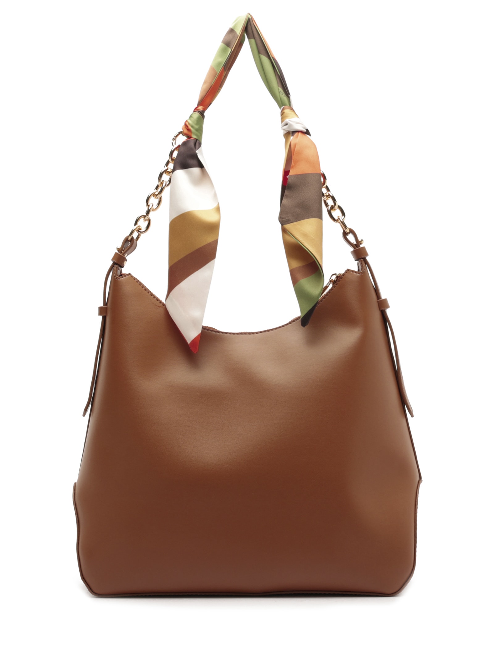 Bolsa Feminina Hobo Grande Lenço Marrom Arezzo